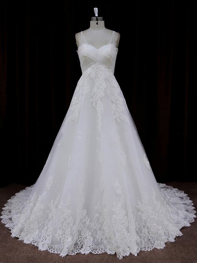 Tulle with Appliques Lace Princess Sweetheart Boutique Wedding Dresses #LDB00021753