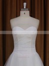Beautiful Ball Gown Sweetheart Tulle Ivory Chapel Train Wedding Dress #LDB00021813