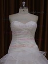 Princess Sweetheart Tiered Tulle Court Train Gorgeous Wedding Dress #LDB00021824