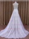 Sheath/Column Ivory Elegant Tulle Satin Sashes / Ribbons Detachable Wedding Dress #LDB00021853
