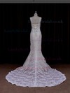 Ivory Sweetheart Lace Tulle Appliques Lace Trumpet/Mermaid Lace-up Wedding Dresses #LDB00021906