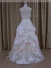 Ivory Watteau Train Tulle Ruffles Exclusive Sweetheart Wedding Dresses #LDB00021914