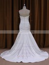 Sweetheart Taffeta Ruffles Covered Button Trumpet/Mermaid Ivory Wedding Dresses #LDB00021916
