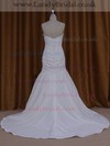 Trumpet/Mermaid Lace-up Ivory Taffeta Ruffles Sweetheart Wedding Dresses #LDB00021936