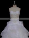Princess Great Ivory Tulle Appliques Lace Sweetheart Wedding Dresses #LDB00021988