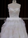 Sweetheart Lace-up Tulle Beading Princess Ivory Wedding Dress #LDB00021991