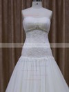 Promotion Sweetheart Tulle Appliques Lace Court Train Ivory Wedding Dresses #LDB00021873