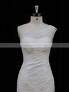 Amazing Ivory Lace Sequins Trumpet/Mermaid One Shoulder Wedding Dresses #LDB00021940