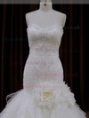 Online Sweetheart Tulle Appliques Lace Trumpet/Mermaid Ivory Wedding Dress #LDB00021952