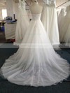 White Promotion Sweetheart Lace Tulle Beading Court Train Wedding Dress #LDB00022020