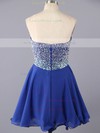 Cute Sweetheart Chiffon with Beading Short/Mini Royal Blue Prom Dress #LDB02016375